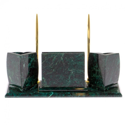 Мини-набор с часами камень змеевик