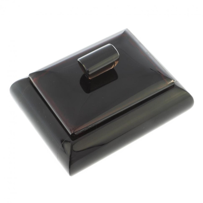 Шкатулка из черного обсидиана 9х7х6 см