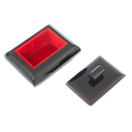 Шкатулка из черного обсидиана 9х7х6 см