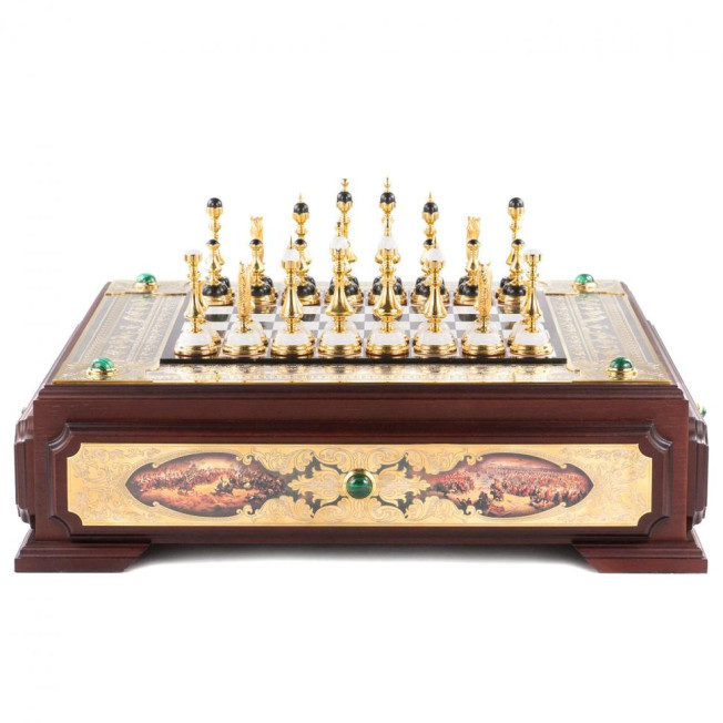 Эксклюзивные шахматы &quot;Баталия&quot; ручная работа Златоуст