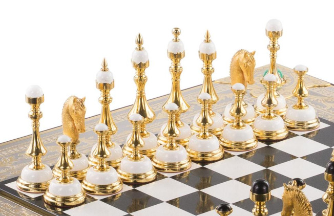 Эксклюзивные шахматы &quot;Баталия&quot; ручная работа Златоуст