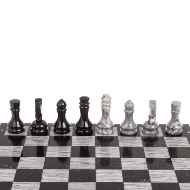 Шахматный набор 3 в 1 &quot;Ящерица&quot; мрамор, гранит с гравировкой