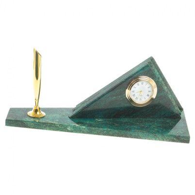 Визитница настольная &quot;Горки&quot; змеевик