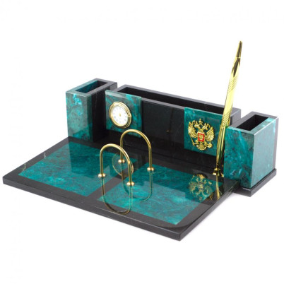 Письменный набор &quot;Люкс&quot; из змеевика