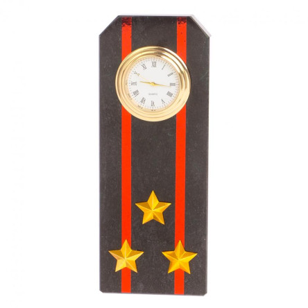 Часы "Погон полковник МП ВМФ" из змеевика