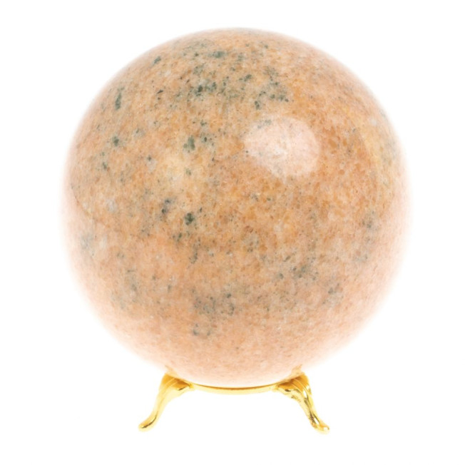 Шар 11 см из натурального розового мрамора