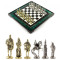 Эксклюзивные шахматы "Русь" доска 47х47 см змеевик