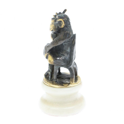 Статуэтка &quot;Обезьяна с телефоном&quot; мрамор бронза