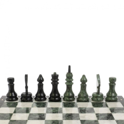 Шахматы "Классические" змеевик, мрамор доска 40х40 см