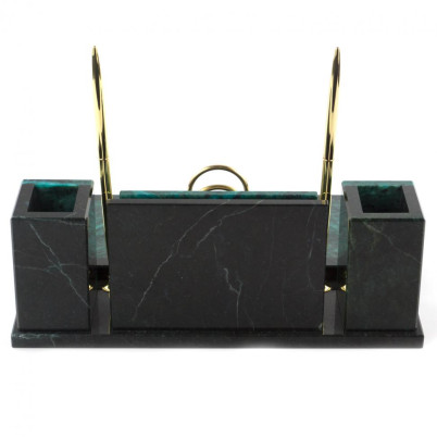 Настольный набор &quot;Советник&quot; из змеевика