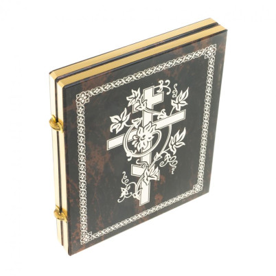 Икона складная &quot;Спаситель&quot; камень обсидиан