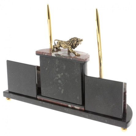 Настольный прибор "Лев" из креноида