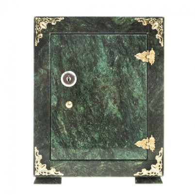 Сейф средний камень змеевик 18,5х16х24,5 см