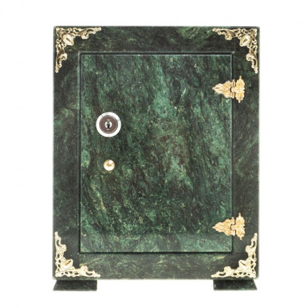 Сейф средний камень змеевик 18,5х16х24,5 см