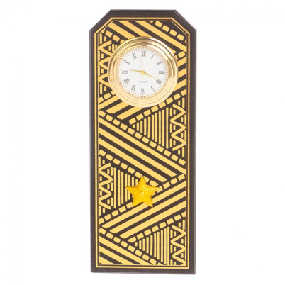 Часы подарочные "Погон генерал" цвет золото камень змеевик