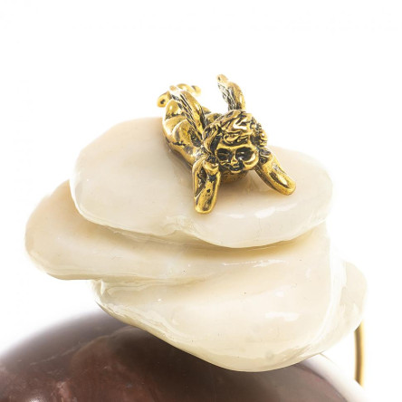 Сувенир Шар Антистресс "Ангел" камень лемезит