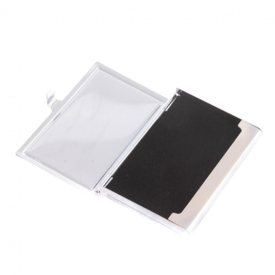 Карманная визитница из камня благородный офит цвет серебро