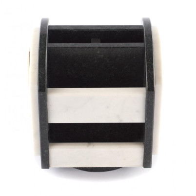 Органайзер настольный с часами и гербом РФ на вращающейся подставке