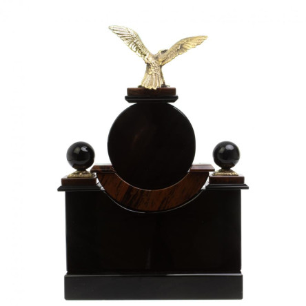 Настольный набор "Орёл" камень обсидиан