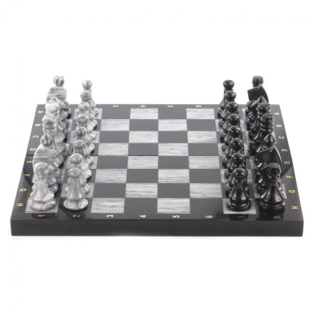 Настольная игра Шахматы Шашки Нарды 3 в 1 из камня