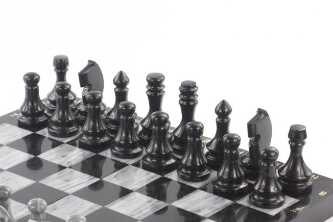 Настольная игра Шахматы Шашки Нарды 3 в 1 из камня