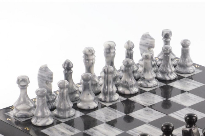 Настольная игра Шахматы Шашки Нарды 3 в 1 из камня