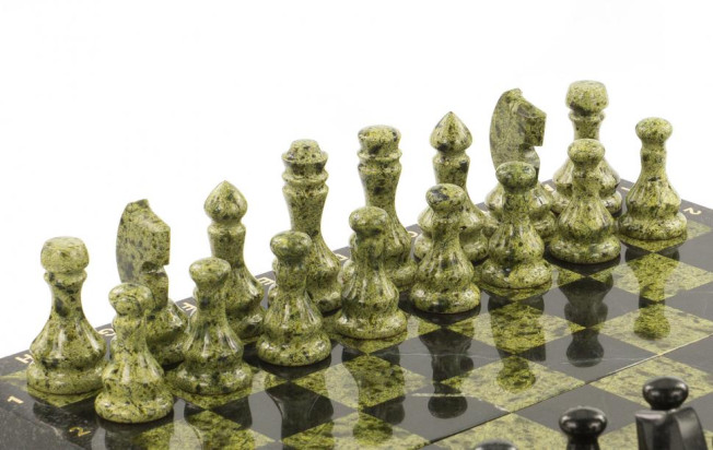 Настольная игра Шахматы Шашки Нарды 3 в 1 из камня