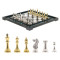 Шахматы из камня "Стаунтон" доска 47х47 см фигуры металлические
