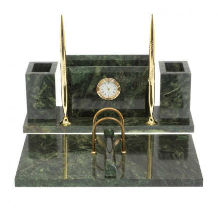 Настольный набор "Советник" из шабровского змеевика