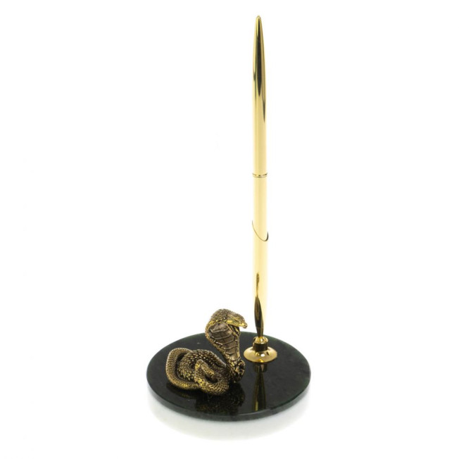 Сувенирная ручка &quot;Кобра&quot; из нефрита