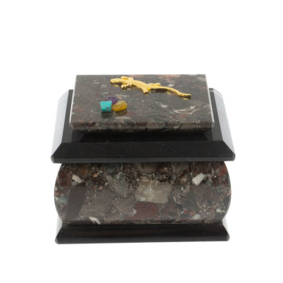 Шкатулка из камня конгломерат "Оригинал"