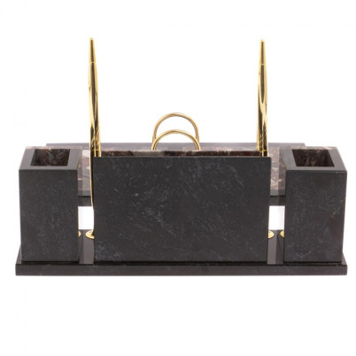 Письменный набор &quot;Советник&quot; с Гербом РФ из конгломерата