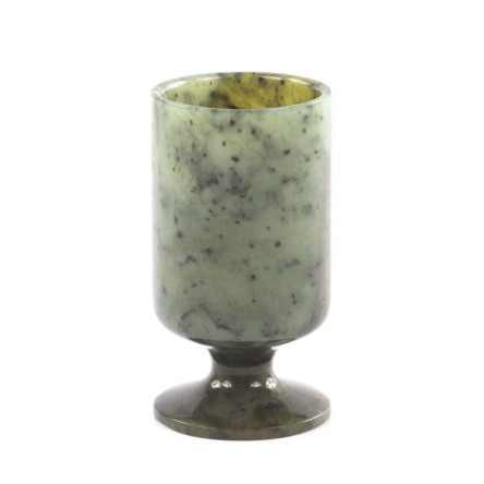 Рюмка на ножке камень нефрит 4х7,5 см
