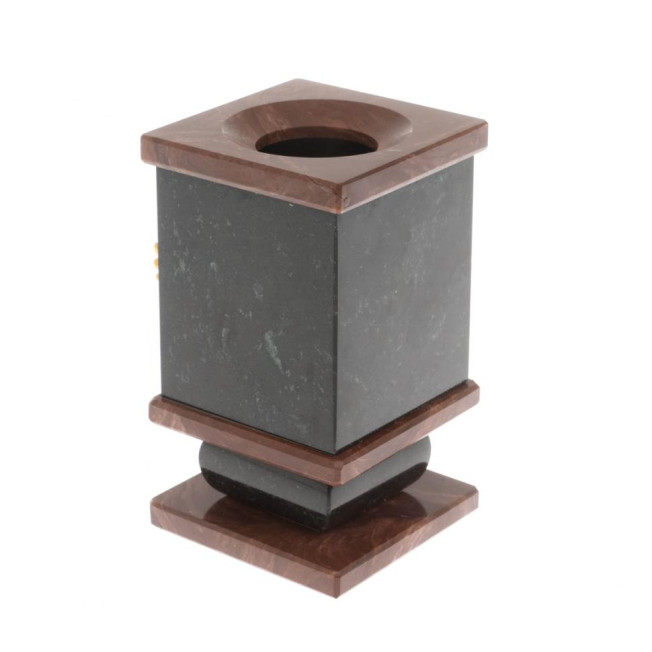 Стакан для ручек / карандашей &quot;Герб РФ&quot; из лемезита