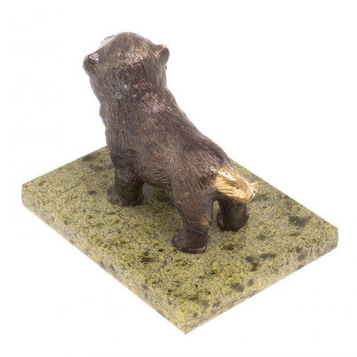 Статуэтка из бронзы &quot;Чао чао&quot; змеевик