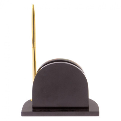 Визитница с часами из офиокальцита