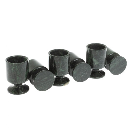 Водочный набор из змеевика на 6 персон