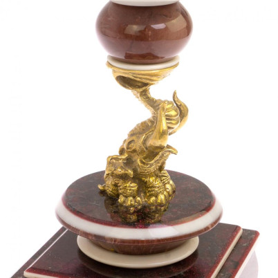 Часы антистресс &quot;Шар на слоне&quot; из лемезита 10,5 см