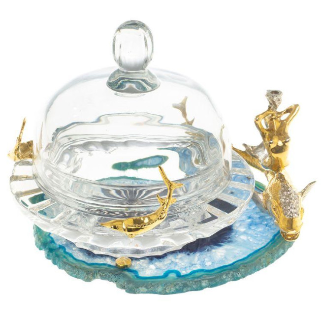 Икорница &quot;Дары моря&quot; камень агат