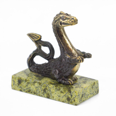 Статуэтка из бронзы и змеевика "Дракон"