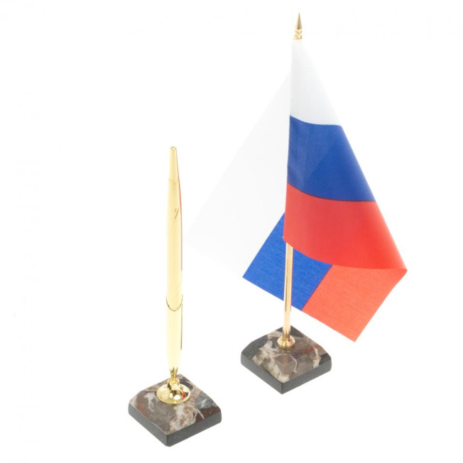 Настольный набор "Герб" из конгломерата