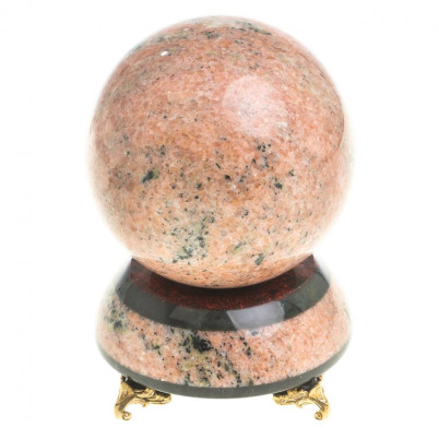 Сувенирные часы &quot;Шар Антистресс&quot; розовый мрамор 9х9х14 см