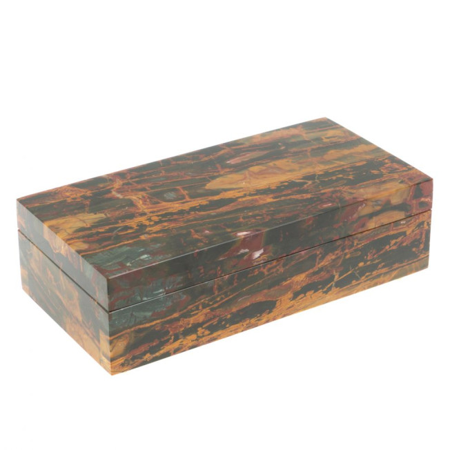 Шкатулка "Купюрница" из яшмы 19,5х10х6 см