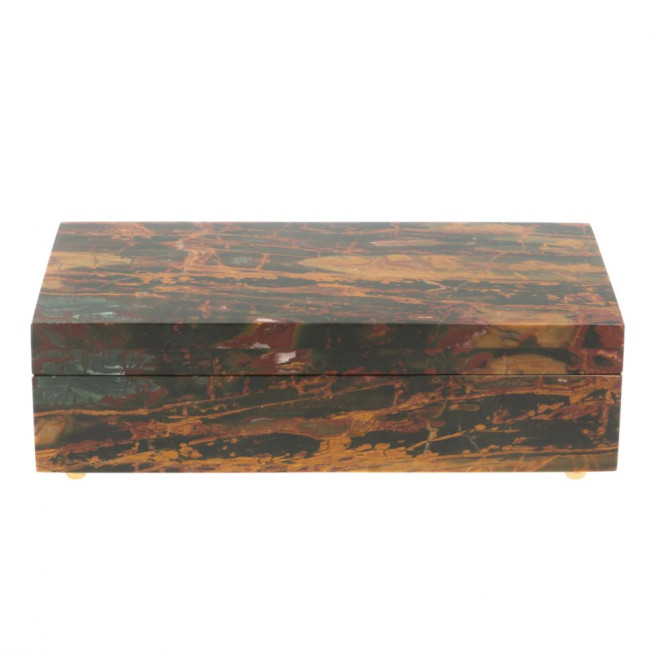 Шкатулка "Купюрница" из яшмы 19,5х10х6 см