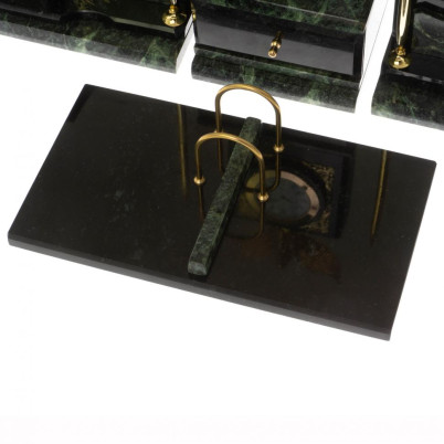 Письменный набор "Горный орел" шабровский змеевик