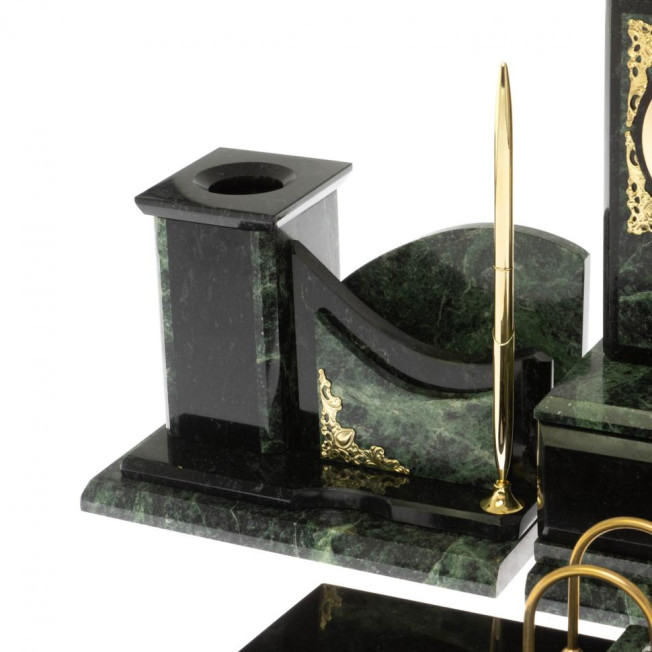 Письменный набор "Горный орел" шабровский змеевик