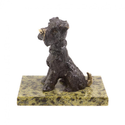 Статуэтка из бронзы &quot;Ризеншнауцер&quot; из бронзы