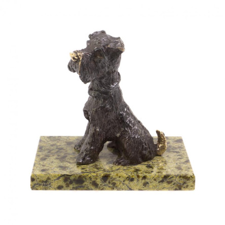 Статуэтка из бронзы "Ризеншнауцер" из бронзы