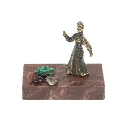 Сувенир статуэтка &quot;Хозяйка медной горы&quot; бронза камень лемезит