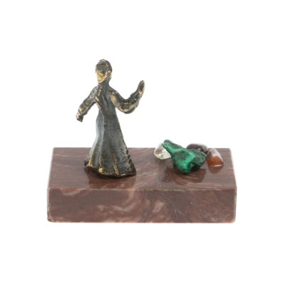 Сувенир статуэтка &quot;Хозяйка медной горы&quot; бронза камень лемезит